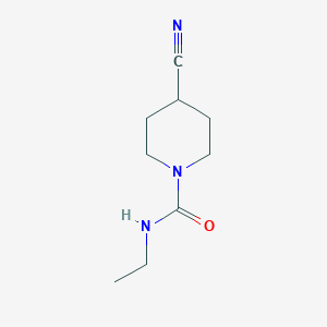 molecular formula C9H15N3O B3006021 4-cyano-N-ethylpiperidine-1-carboxamide CAS No. 1342769-87-2