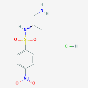 molecular formula C9H14ClN3O4S B3006029 N-[(2S)-1-aminopropan-2-yl]-4-nitrobenzene-1-sulfonamide hydrochloride CAS No. 1799375-03-3