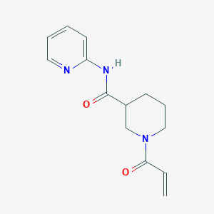 molecular formula C14H17N3O2 B3006030 1-Prop-2-enoyl-N-pyridin-2-ylpiperidine-3-carboxamide CAS No. 2196076-36-3