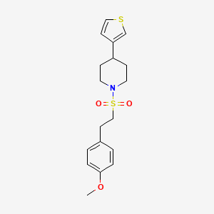1-((4-Methoxyphenethyl)sulfonyl)-4-(thiophen-3-yl)piperidine