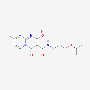 molecular formula C16H21N3O4 B3006045 2-hydroxy-N-(3-isopropoxypropyl)-8-methyl-4-oxo-4H-pyrido[1,2-a]pyrimidine-3-carboxamide CAS No. 899351-10-1