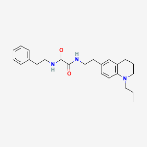 N1-phenethyl-N2-(2-(1-propyl-1,2,3,4-tetrahydroquinolin-6-yl)ethyl)oxalamide