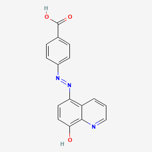 4-[(E)-(8-hydroxyquinolin-5-yl)diazenyl]benzoic acid