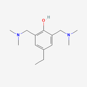 molecular formula C14H24N2O B3006072 2,6-Bis[(dimethylamino)methyl]-4-ethylbenzenol CAS No. 36805-45-5