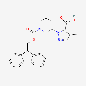 2-[1-(9H-Fluoren-9-ylmethoxycarbonyl)piperidin-3-yl]-4-methylpyrazole-3-carboxylic acid