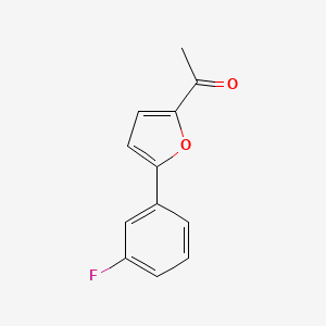 molecular formula C12H9FO2 B3006077 2-Acetyl-5-(3-fluorophenyl)furan CAS No. 890642-15-6