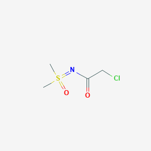 molecular formula C4H8ClNO2S B3006087 2-氯-N-[二甲基(氧代)-lambda6-硫代亚甲基]乙酰胺 CAS No. 1855705-79-1