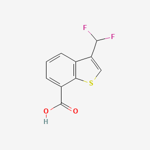 molecular formula C10H6F2O2S B3006094 3-(Difluoromethyl)-1-benzothiophene-7-carboxylic acid CAS No. 2248373-58-0