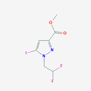 Methyl 1-(2,2-difluoroethyl)-5-iodopyrazole-3-carboxylate