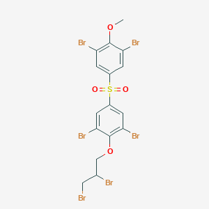 molecular formula C16H12Br6O4S B3006098 1,3-dibromo-5-(3,5-dibromo-4-methoxybenzenesulfonyl)-2-(2,3-dibromopropoxy)benzene CAS No. 122438-85-1