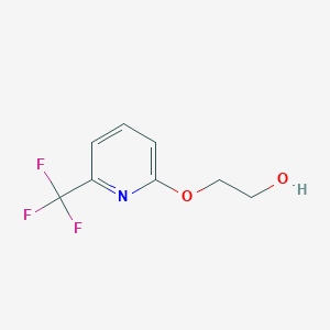 molecular formula C8H8F3NO2 B3006124 2-((6-(Trifluoromethyl)pyridin-2-yl)oxy)ethan-1-ol CAS No. 1607268-76-7