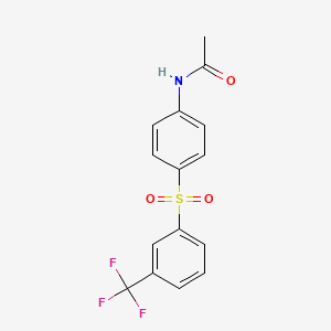 N-(4-{[3-(trifluoromethyl)phenyl]sulfonyl}phenyl)acetamide
