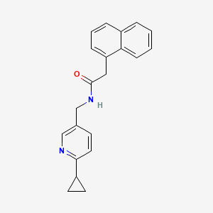 N-((6-cyclopropylpyridin-3-yl)methyl)-2-(naphthalen-1-yl)acetamide