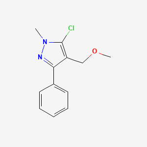 (5-chloro-1-methyl-3-phenyl-1H-pyrazol-4-yl)methyl methyl ether