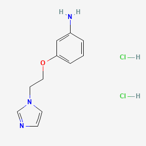 3-[2-(1H-imidazol-1-yl)ethoxy]aniline dihydrochloride