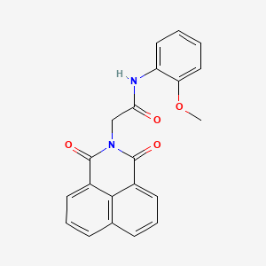 molecular formula C21H16N2O4 B3006153 2-(1,3-dioxo-1H-benzo[de]isoquinolin-2(3H)-yl)-N-(2-methoxyphenyl)acetamide CAS No. 294668-74-9