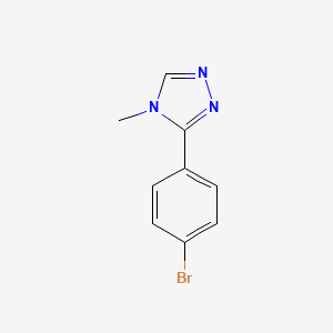 molecular formula C9H8BrN3 B3006160 3-(4-Bromophenyl)-4-methyl-1,2,4-triazole CAS No. 1250443-93-6