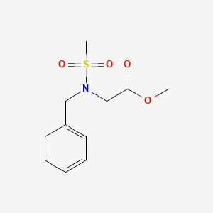 molecular formula C11H15NO4S B3006163 methyl N-benzyl-N-(methylsulfonyl)glycinate CAS No. 1219549-08-2