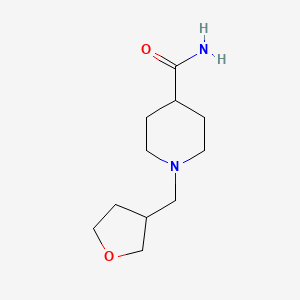 molecular formula C11H20N2O2 B3006168 1-((Tetrahydrofuran-3-yl)methyl)piperidine-4-carboxamide CAS No. 1098627-22-5