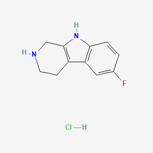 6-Fluoro-2,3,4,9-tetrahydro-1H-pyrido[3,4-b]indole;hydrochloride