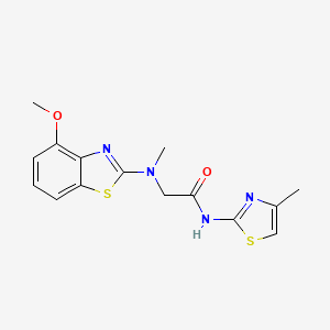 2-((4-methoxybenzo[d]thiazol-2-yl)(methyl)amino)-N-(4-methylthiazol-2-yl)acetamide