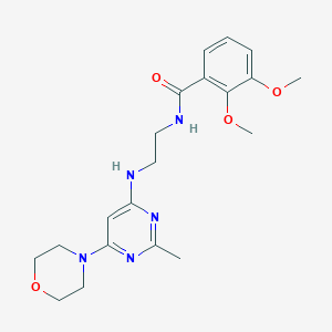 2,3-dimethoxy-N-(2-((2-methyl-6-morpholinopyrimidin-4-yl)amino)ethyl)benzamide