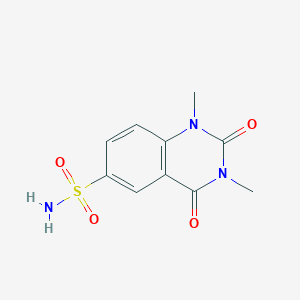 molecular formula C10H11N3O4S B3006175 1,3-Dimethyl-2,4-dioxo-1,2,3,4-tetrahydroquinazoline-6-sulfonamide CAS No. 704875-77-4