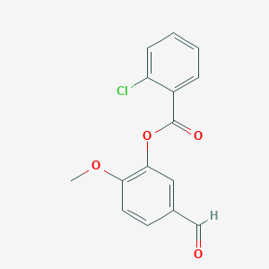 5-Formyl-2-methoxyphenyl 2-chlorobenzoate