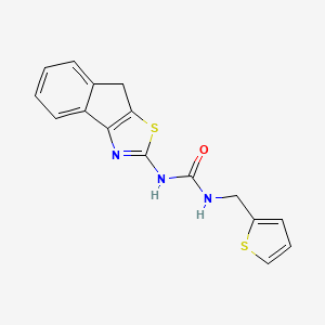 1-(8H-indeno[1,2-d]thiazol-2-yl)-3-(thiophen-2-ylmethyl)urea