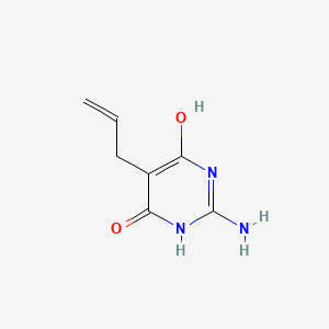 2-amino-4-hydroxy-5-prop-2-enyl-1H-pyrimidin-6-one