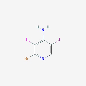2-Bromo-3,5-diiodopyridin-4-amine
