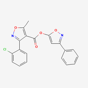 3-Phenyl-5-isoxazolyl 3-(2-chlorophenyl)-5-methyl-4-isoxazolecarboxylate