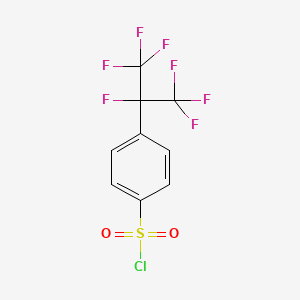 molecular formula C9H4ClF7O2S B3006256 4-(Perfluoropropan-2-yl)benzenesulfonyl chloride CAS No. 1959608-04-8