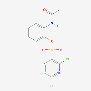 molecular formula C13H10Cl2N2O4S B3006297 2-Acetamidophenyl 2,6-dichloropyridine-3-sulfonate CAS No. 1259046-15-5