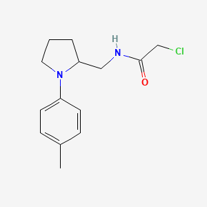 2-Chloro-N-[[1-(4-methylphenyl)pyrrolidin-2-yl]methyl]acetamide