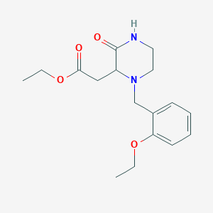Ethyl [1-(2-ethoxybenzyl)-3-oxopiperazin-2-yl]acetate