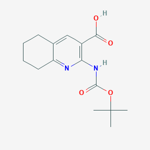 2-[(2-Methylpropan-2-yl)oxycarbonylamino]-5,6,7,8-tetrahydroquinoline-3-carboxylic acid