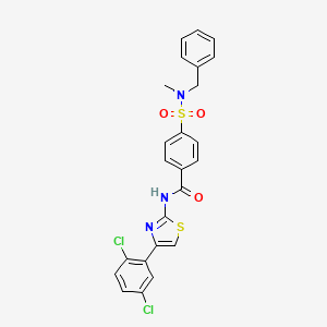 4-[benzyl(methyl)sulfamoyl]-N-[4-(2,5-dichlorophenyl)-1,3-thiazol-2-yl]benzamide