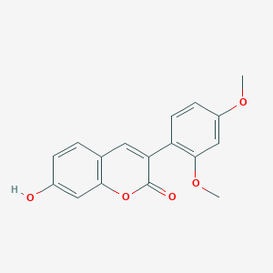 molecular formula C17H14O5 B3006318 3-(2,4-dimethoxyphenyl)-7-hydroxy-2H-chromen-2-one CAS No. 6468-58-2