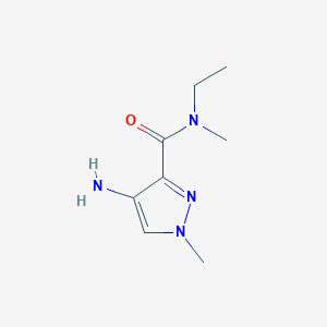 molecular formula C8H14N4O B3006327 4-Amino-N-ethyl-N,1-dimethyl-1H-pyrazole-3-carboxamide CAS No. 1468545-93-8