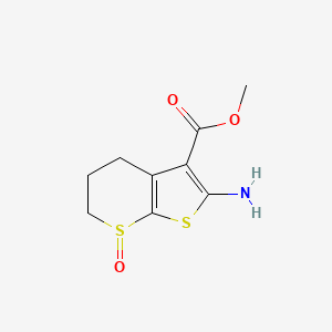 molecular formula C9H11NO3S2 B3006336 Methyl 2-amino-7-oxo-5,6-dihydro-4H-thieno[2,3-b]thiopyran-3-carboxylate CAS No. 2248287-06-9