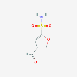 molecular formula C5H5NO4S B3006343 4-Formylfuran-2-sulfonamide CAS No. 1444883-75-3