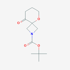 molecular formula C12H19NO4 B3006347 Tert-butyl 9-oxo-5-oxa-2-azaspiro[3.5]nonane-2-carboxylate CAS No. 2260931-46-0