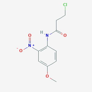 molecular formula C10H11ClN2O4 B3006367 3-chloro-N-(4-methoxy-2-nitrophenyl)propanamide CAS No. 349097-77-4
