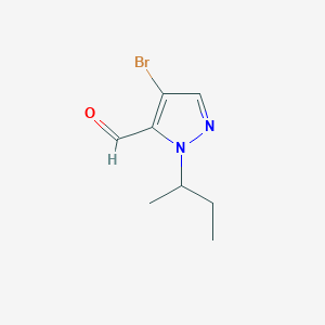 molecular formula C8H11BrN2O B3006377 4-Bromo-1-sec-butyl-1H-pyrazole-5-carbaldehyde CAS No. 2054953-15-8