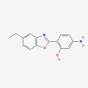 5-Amino-2-(5-ethyl-benzooxazol-2-yl)-phenol