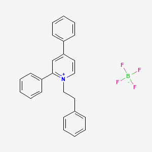 2,4-Diphenyl-1-(2-phenylethyl)pyridin-1-ium; tetrafluoroboranuide