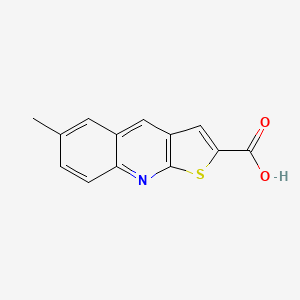 molecular formula C13H9NO2S B3006427 6-甲基噻吩并[2,3-b]喹啉-2-羧酸 CAS No. 333312-07-5