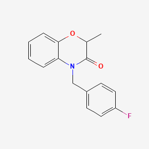 molecular formula C16H14FNO2 B3006436 4-(4-fluorobenzyl)-2-methyl-2H-1,4-benzoxazin-3(4H)-one CAS No. 626225-57-8