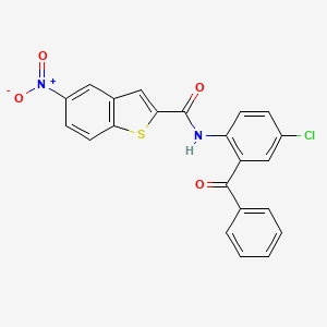 N-(2-benzoyl-4-chlorophenyl)-5-nitro-1-benzothiophene-2-carboxamide